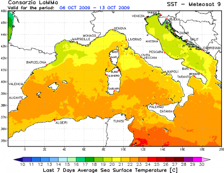 TEMPERATURA MARE - Portale Ligure di Meteorologia